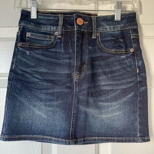 Mini jean skirt